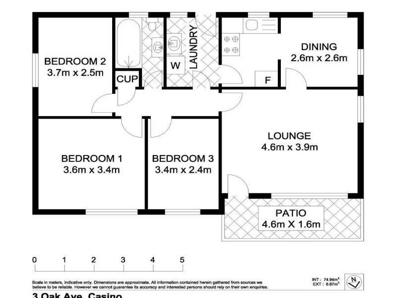 3 Oak Avenue, Casino NSW 2470 Floorplan