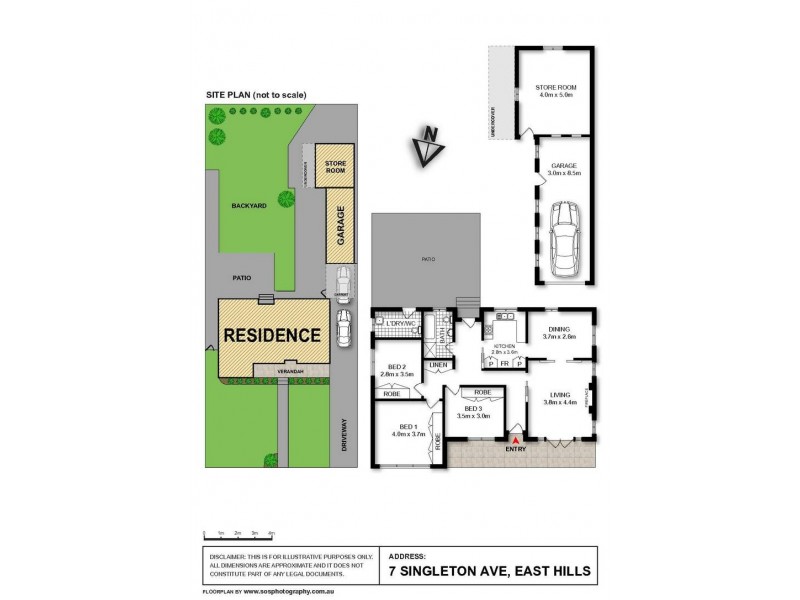 7 Singleton Avenue, East Hills NSW 2213 Floorplan