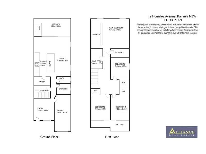 1 Homelea Avenue, Panania NSW 2213 Floorplan