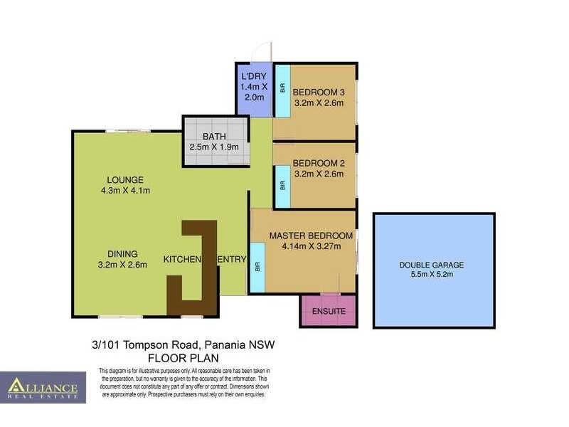 3/101 Tompson Road, Panania NSW 2213 Floorplan