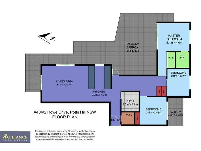 A4.04/2 Rowe Place, Potts Hill NSW 2143 Floorplan