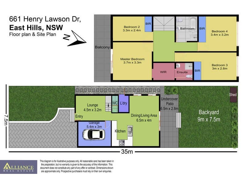 661 Henry Lawson Drive, East Hills NSW 2213 Floorplan