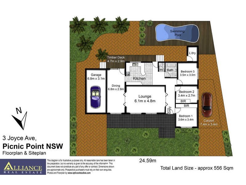 3 Joyce Avenue, Picnic Point NSW 2213 Floorplan