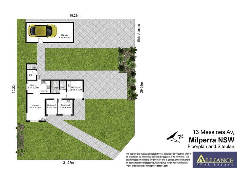 13 Messines Avenue, Milperra NSW 2214 Floorplan