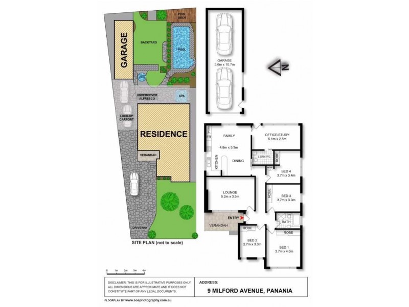 9 Milford Avenue, Panania NSW 2213 Floorplan