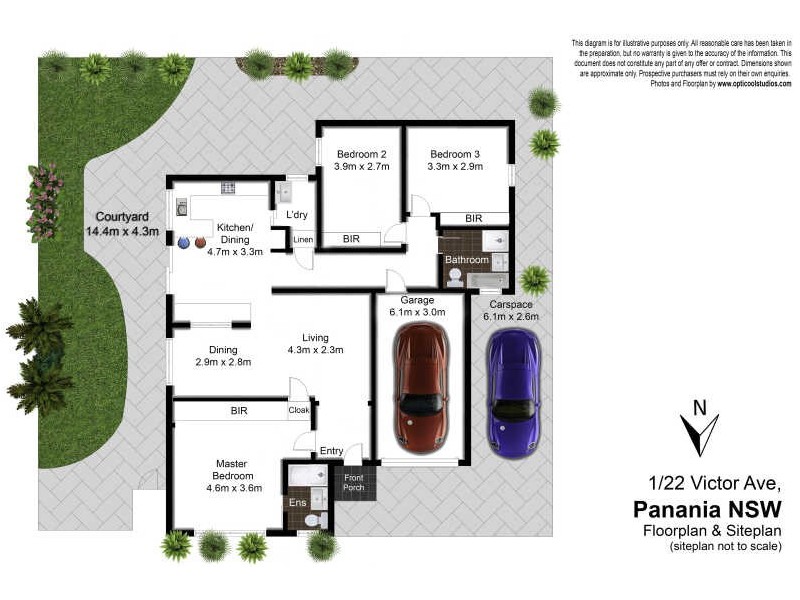 1/22 Victor Avenue, Panania NSW 2213 Floorplan