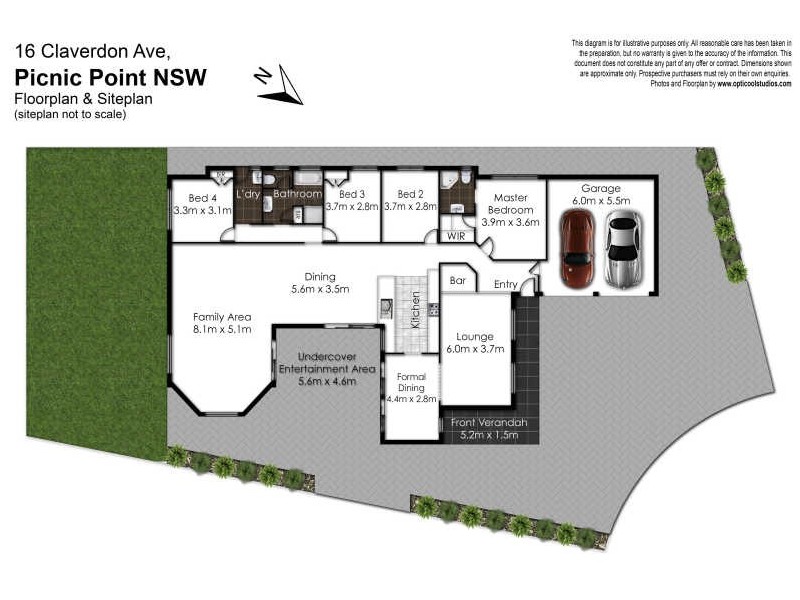 16 Claverdon Avenue, Picnic Point NSW 2213 Floorplan