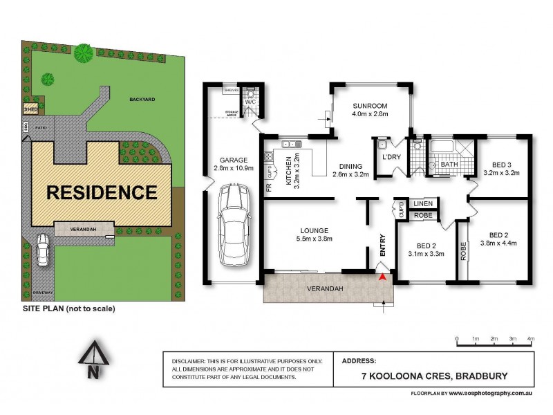 7 Kooloona Crescent, Bradbury NSW 2560 Floorplan
