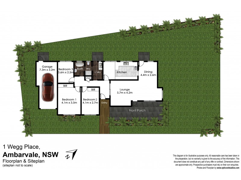 1 Wegg Place, Ambarvale NSW 2560 Floorplan