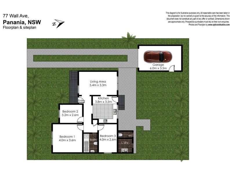 77 Wall Avenue, Panania NSW 2213 Floorplan