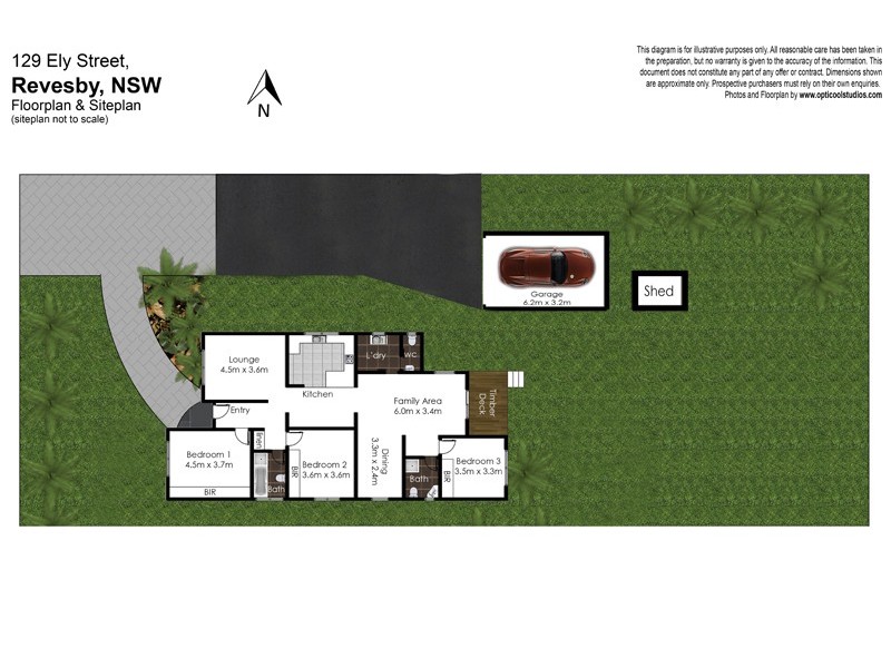 129 Ely Street, Revesby NSW 2212 Floorplan