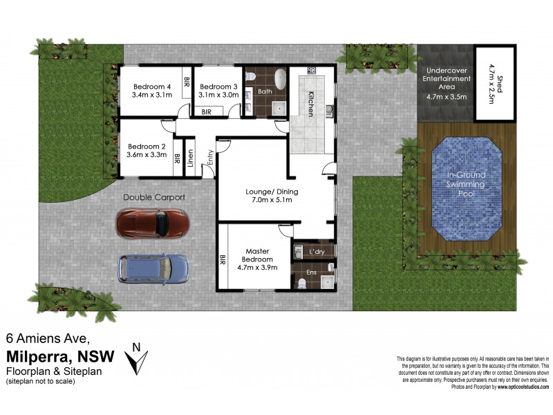 6 Amiens Avenue, Milperra NSW 2214 Floorplan