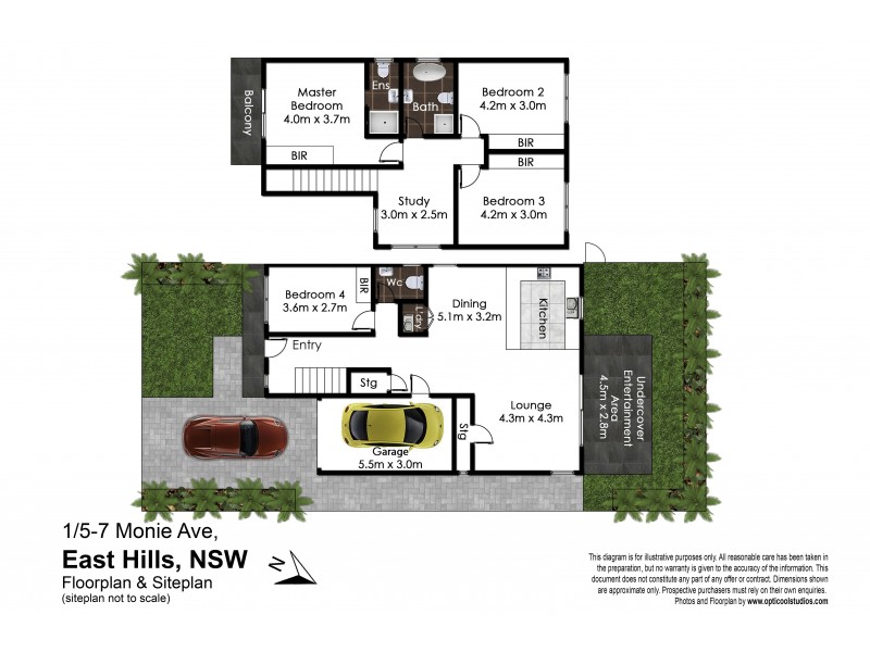 1/5-7 Monie Avenue, East Hills NSW 2213 Floorplan