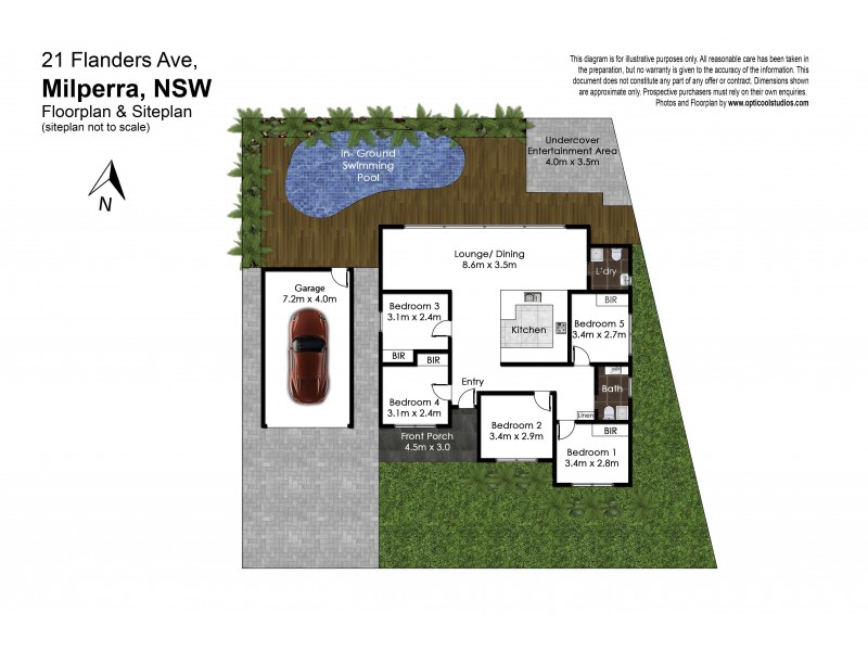 21 Flanders Avenue, Milperra NSW 2214 Floorplan