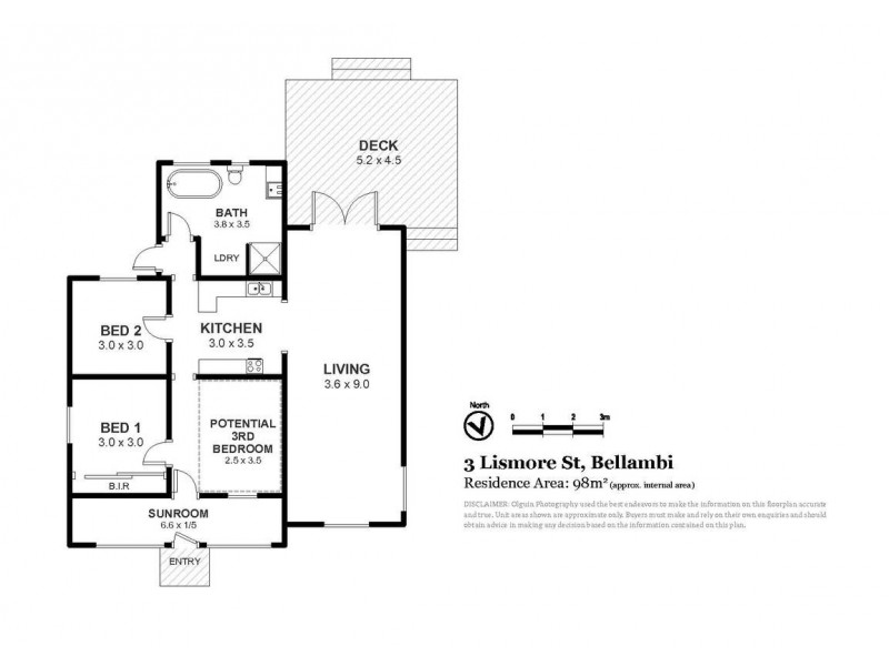 3 Lismore Street, Bellambi NSW 2518 Floorplan