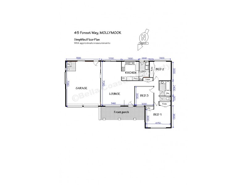 45 Forest Way, Mollymook NSW 2539 Floorplan