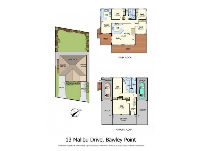 13 Malibu Drive, Bawley Point NSW 2539 Floorplan