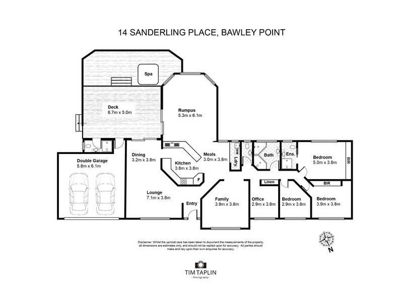 14 Sanderling Place, Bawley Point NSW 2539 Floorplan