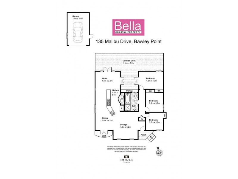 135 Malibu Drive, Bawley Point NSW 2539 Floorplan