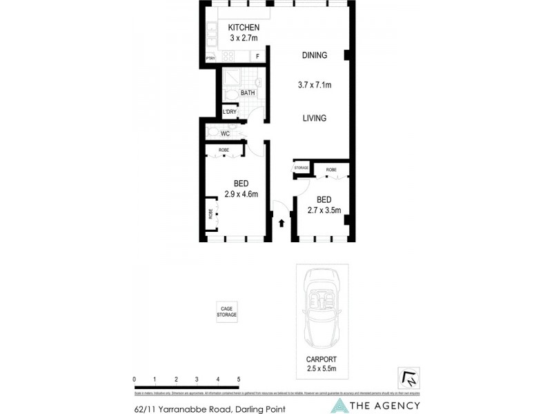 62/11 Yarranabbe Road, Darling Point NSW 2027 Floorplan