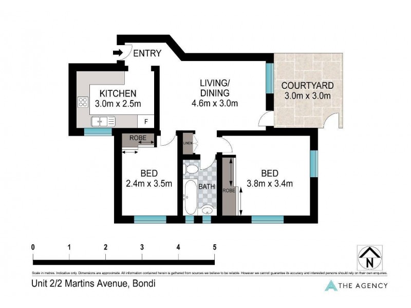 2/2 Martins Avenue, Bondi NSW 2026 Floorplan