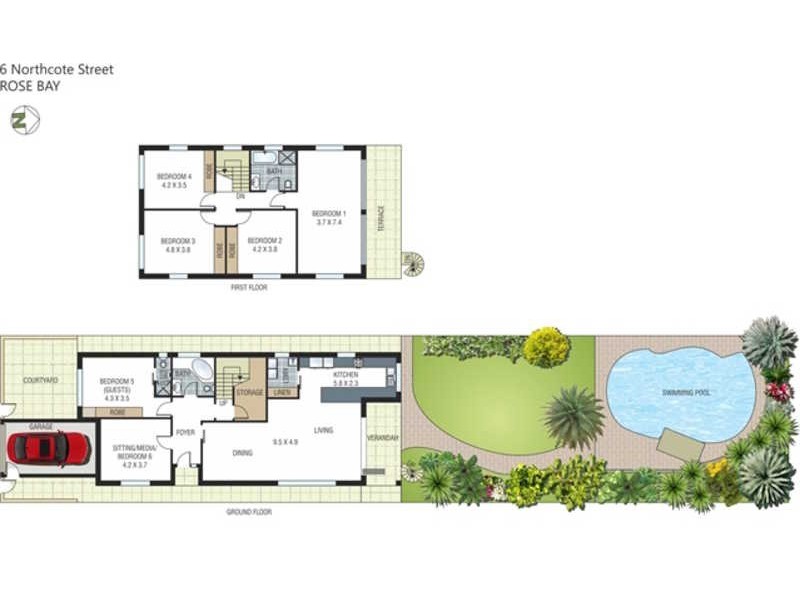 6 Northcote Street, Rose Bay NSW 2029 Floorplan