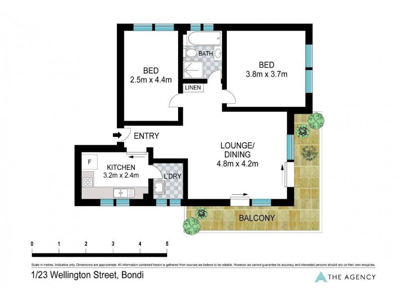 1/23 Wellington Street, Bondi NSW 2026 Floorplan