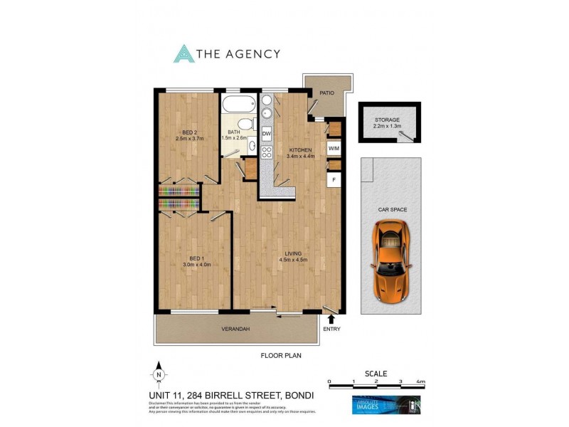 11/284 Birrell Street, Bondi NSW 2026 Floorplan