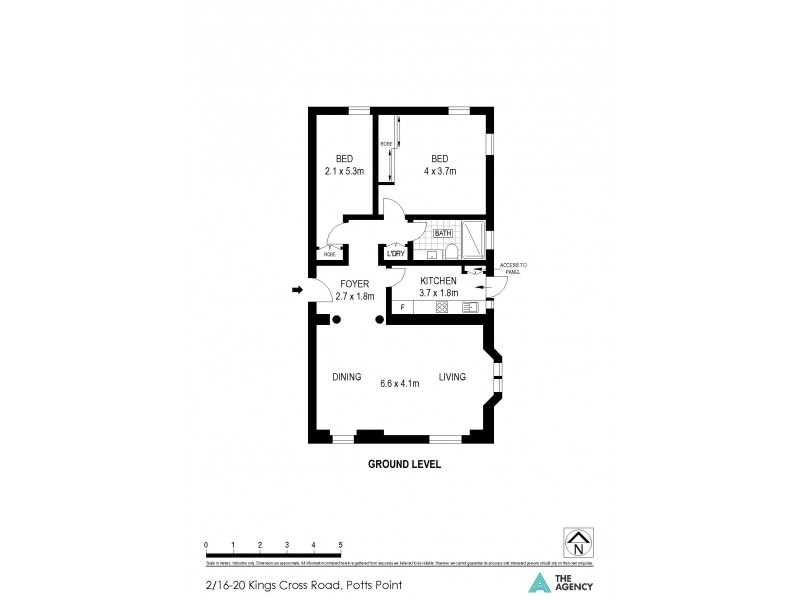 2/16-20 Kings Cross Road, Potts Point NSW 2011 Floorplan
