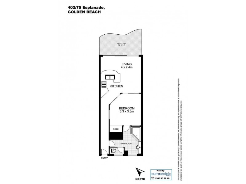 402/75 Golden Beach Esplanade, Golden Beach QLD 4551 Floorplan