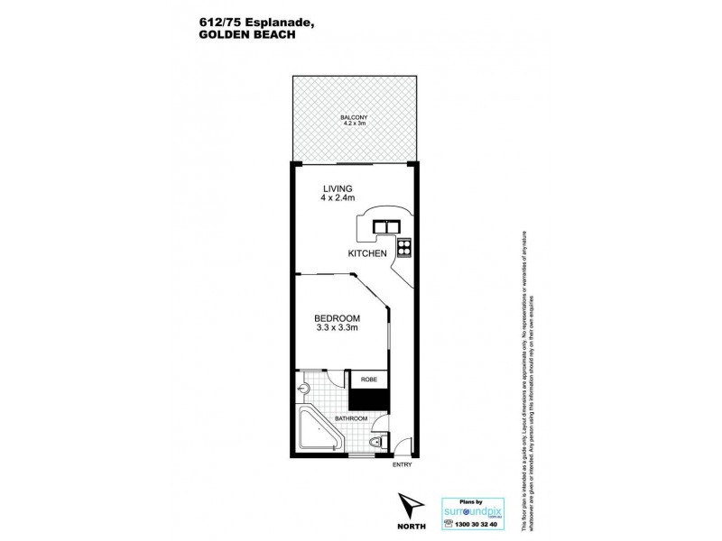 612/75 Golden Beach Esp, Golden Beach QLD 4551 Floorplan