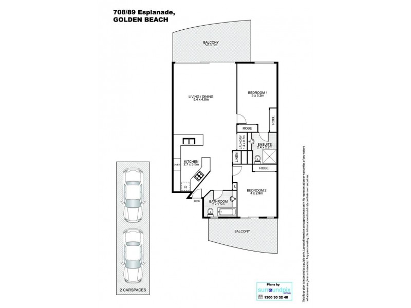 708/89 Golden Beach Esplanade, Golden Beach QLD 4551 Floorplan