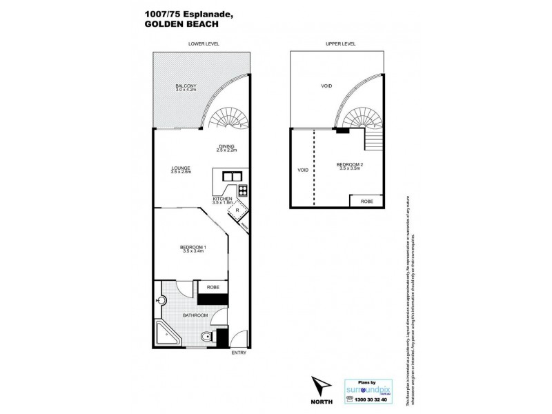 1007/75 Golden Beach Esplanade, Golden Beach QLD 4551 Floorplan