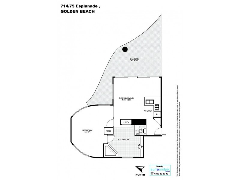 714/75 Golden Beach Esplanade, Golden Beach QLD 4551 Floorplan
