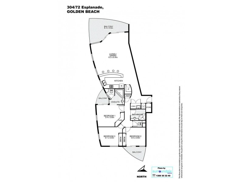 304/72 Golden Beach Esplanade, Golden Beach QLD 4551 Floorplan