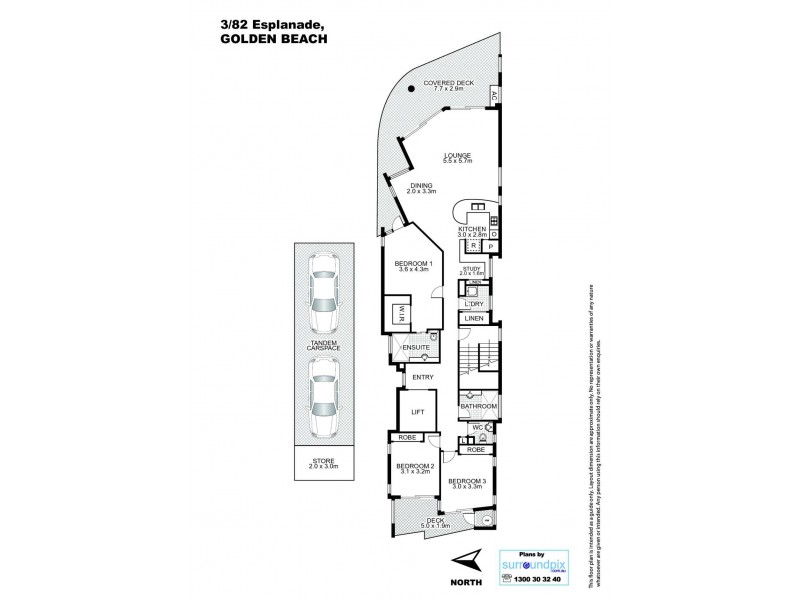 3/82 Golden Beach Esplanade, Golden Beach QLD 4551 Floorplan