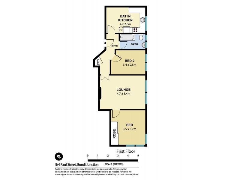 5/4 Paul Street, Bondi Junction NSW 2022 Floorplan