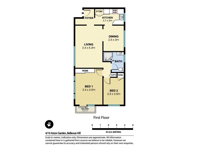 4/10 Aston Gardens, Bellevue Hill NSW 2023 Floorplan