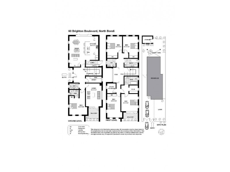 60 Brighton Boulevard, North Bondi NSW 2026 Floorplan