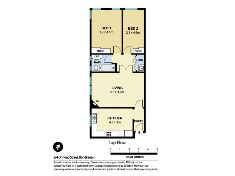 9/4 Ormond Street, Bondi Beach NSW 2026 Floorplan