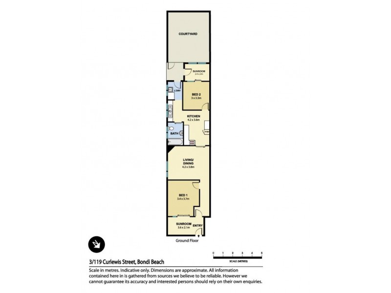 3/119  Curlewis Street, Bondi Beach NSW 2026 Floorplan