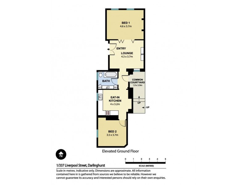 1/337 Liverpool Street, Darlinghurst NSW 2010 Floorplan