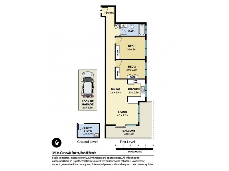 3/134 Curlewis Street, Bondi Beach NSW 2026 Floorplan