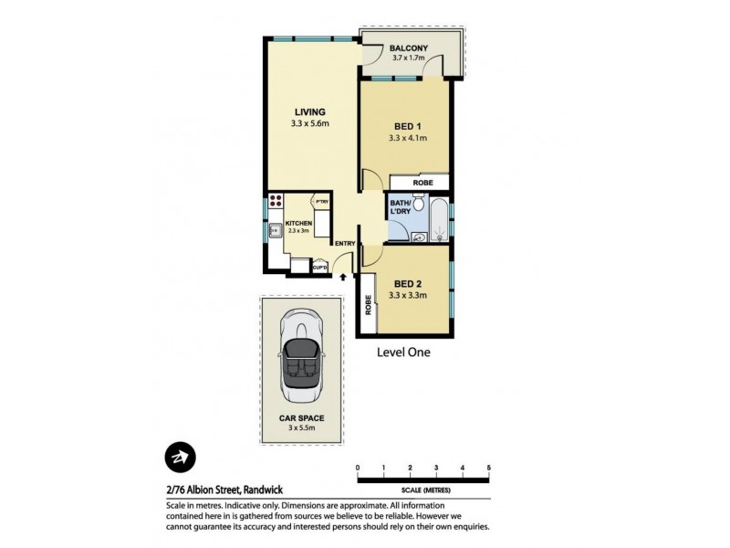 2 /76 Albion Street, Randwick NSW 2031 Floorplan