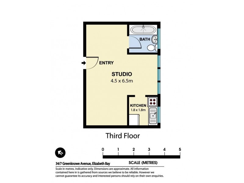 34/7 Greenknowe Avenue, Elizabeth Bay NSW 2011 Floorplan