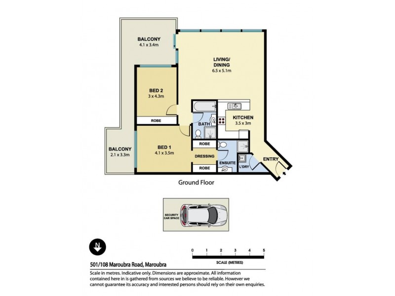 501/108 Maroubra Road, Maroubra NSW 2035 Floorplan