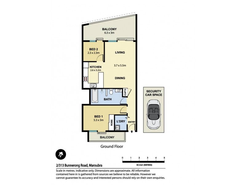 2/313 Bunnerong Road, Maroubra NSW 2035 Floorplan