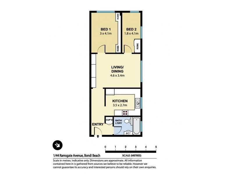 1/44 Ramsgate Avenue, Bondi Beach NSW 2026 Floorplan