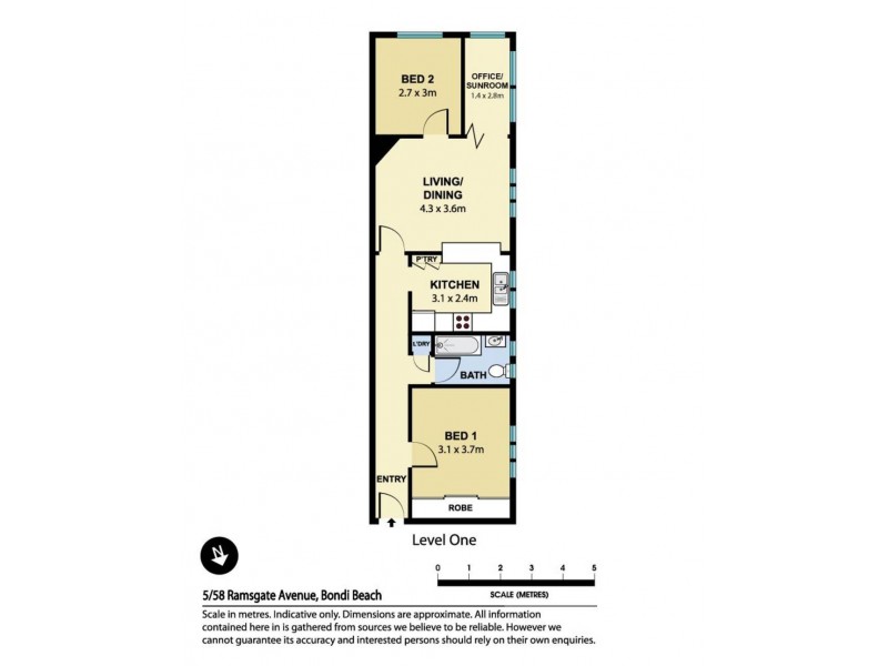 5/58 Ramsgate Avenue, Bondi Beach NSW 2026 Floorplan