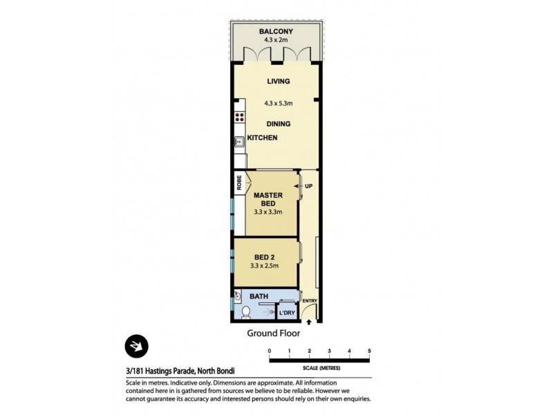3/181 Hastings Parade, North Bondi NSW 2026 Floorplan